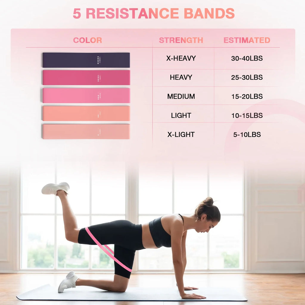 14" Pilates Ring Set Fitness Circle w/ Mini Ball Resistance Bands Workout