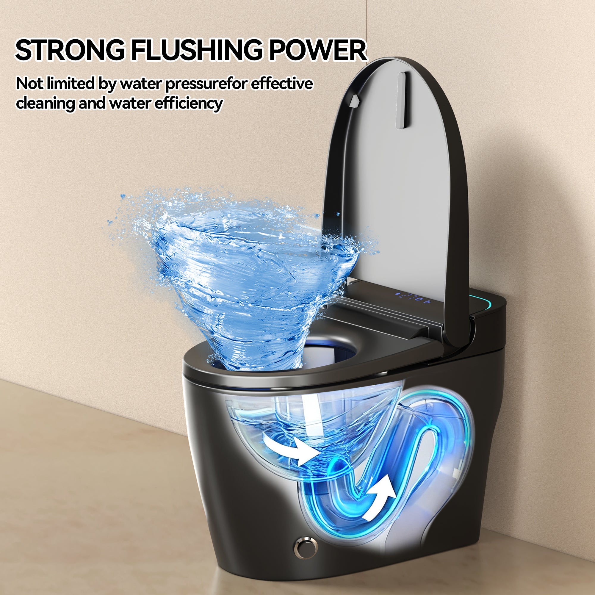 Unique Smart Toile,  One Piece Toilet with Bidet Built In,Intelligent Toilet ...