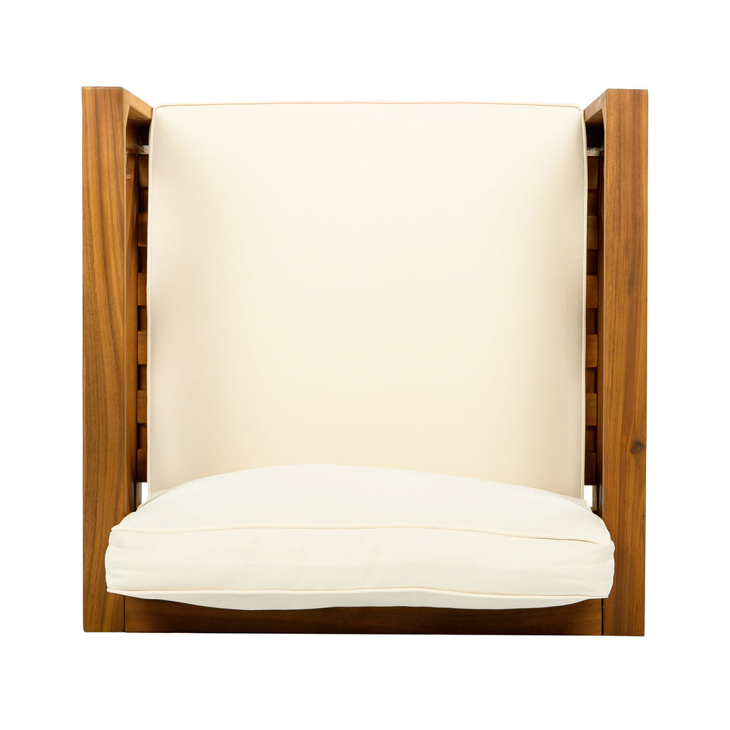 3 Piece Outdoor Conversation Set Acacia Wood Teak