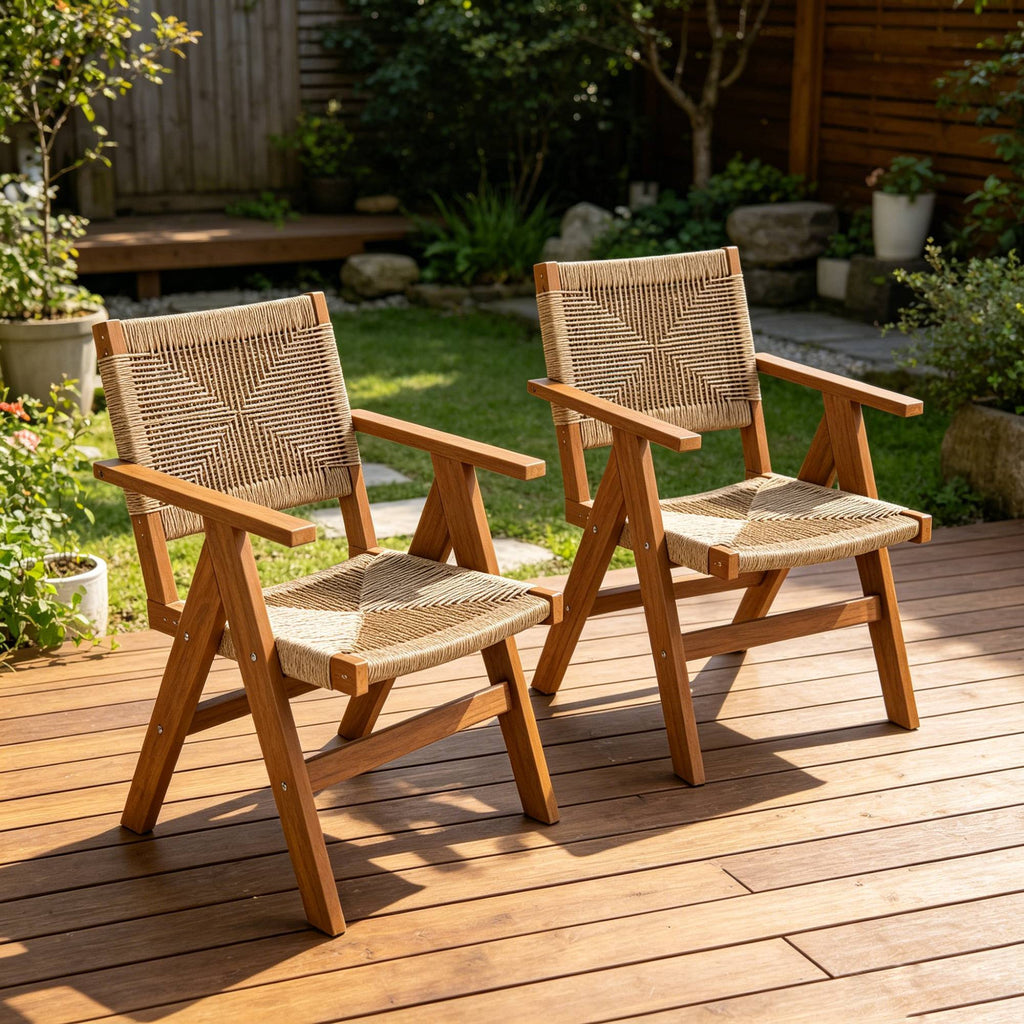 2 Piece HIPS Outdoor Dining Chair Set