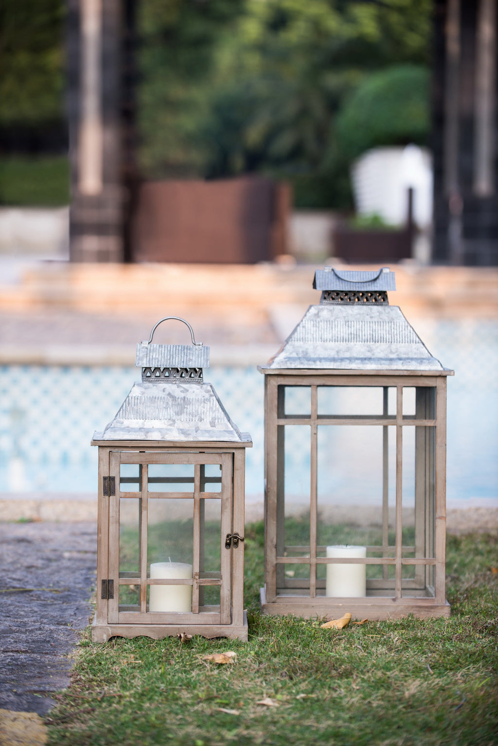 Classic Scape Lanterns Set of 2