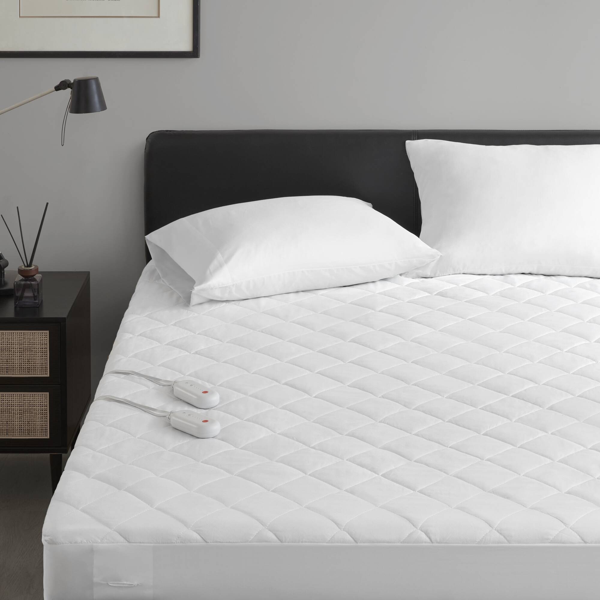 1 PCS Full Heated Mattress Pad White