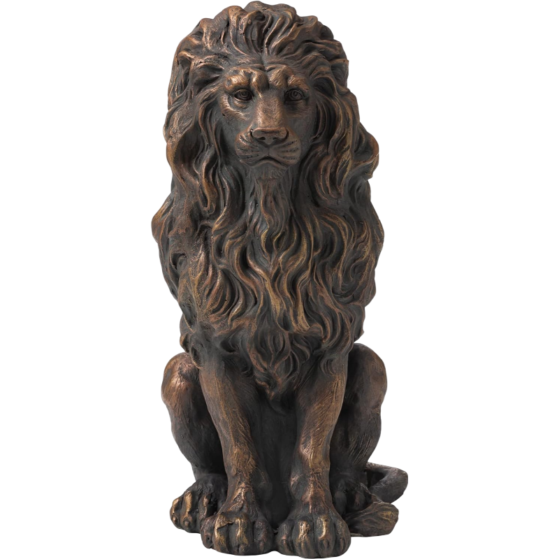 20.5 ft Lion Statue Resin Outdoor Garden Sculpture Decor