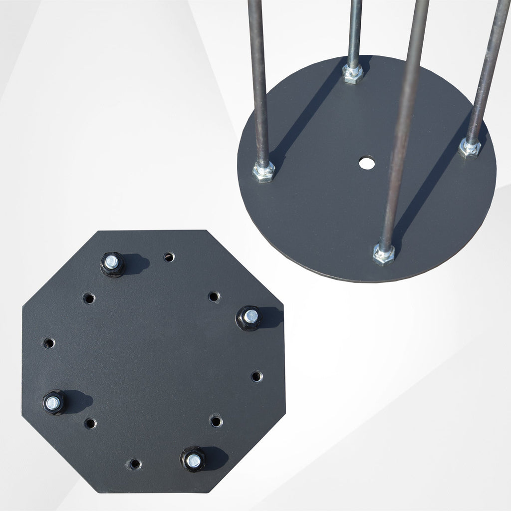 Heavy-Duty Steel Patio Umbrella Base 700 lbs Capacity