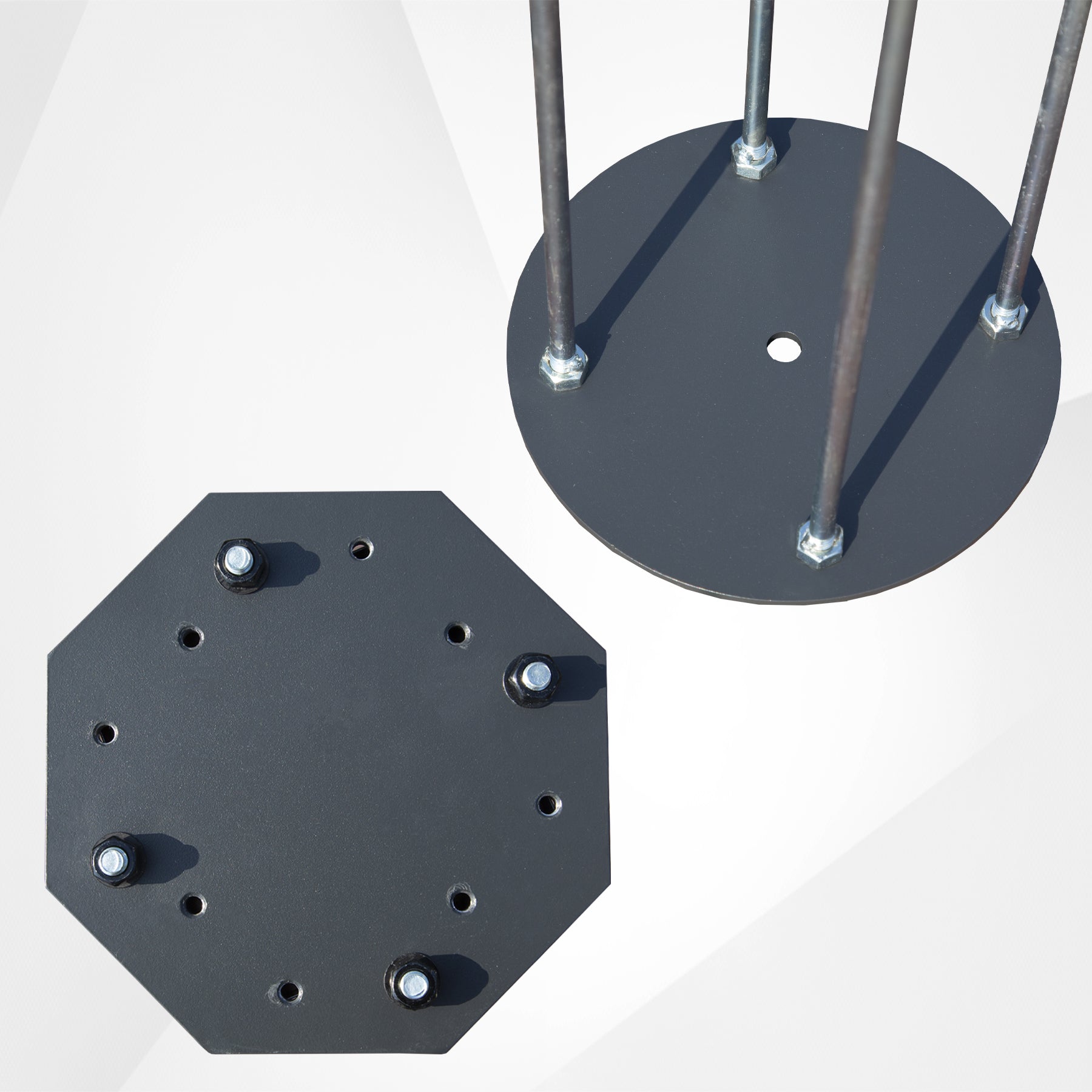 Heavy-Duty Steel Patio Umbrella Base 700 lbs Capacity