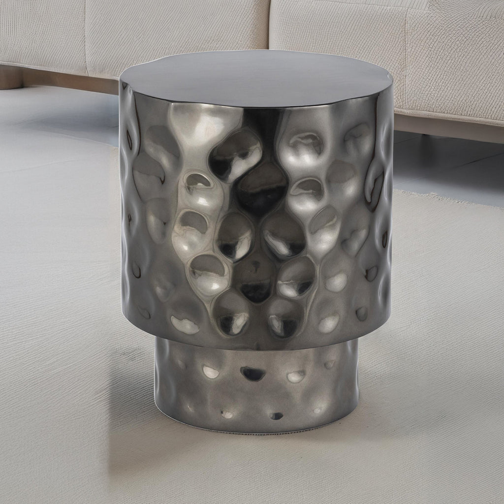 ET-90-30-16 Modern Metal End Table 30" Nickel