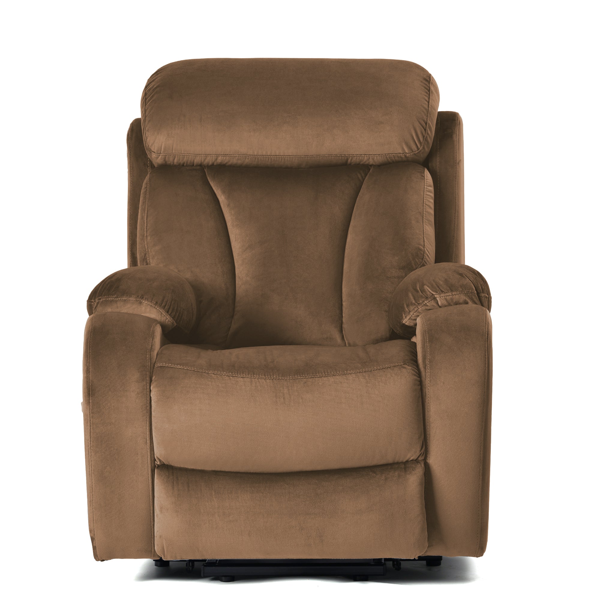 Lift Chair Recliner Power Recline Brown Cashmere for Elderly