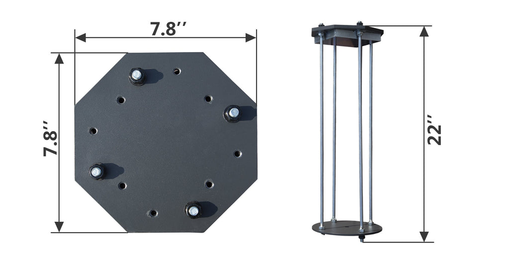 Heavy-Duty Steel Patio Umbrella Base 700 lbs Capacity