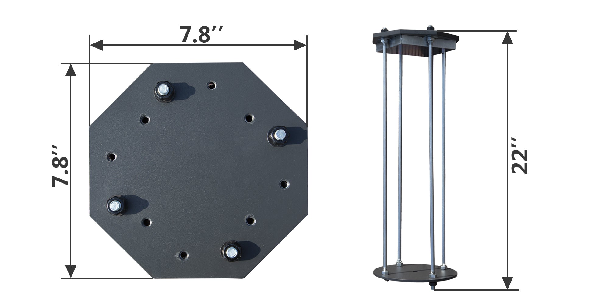 Heavy-Duty Steel Patio Umbrella Base 700 lbs Capacity