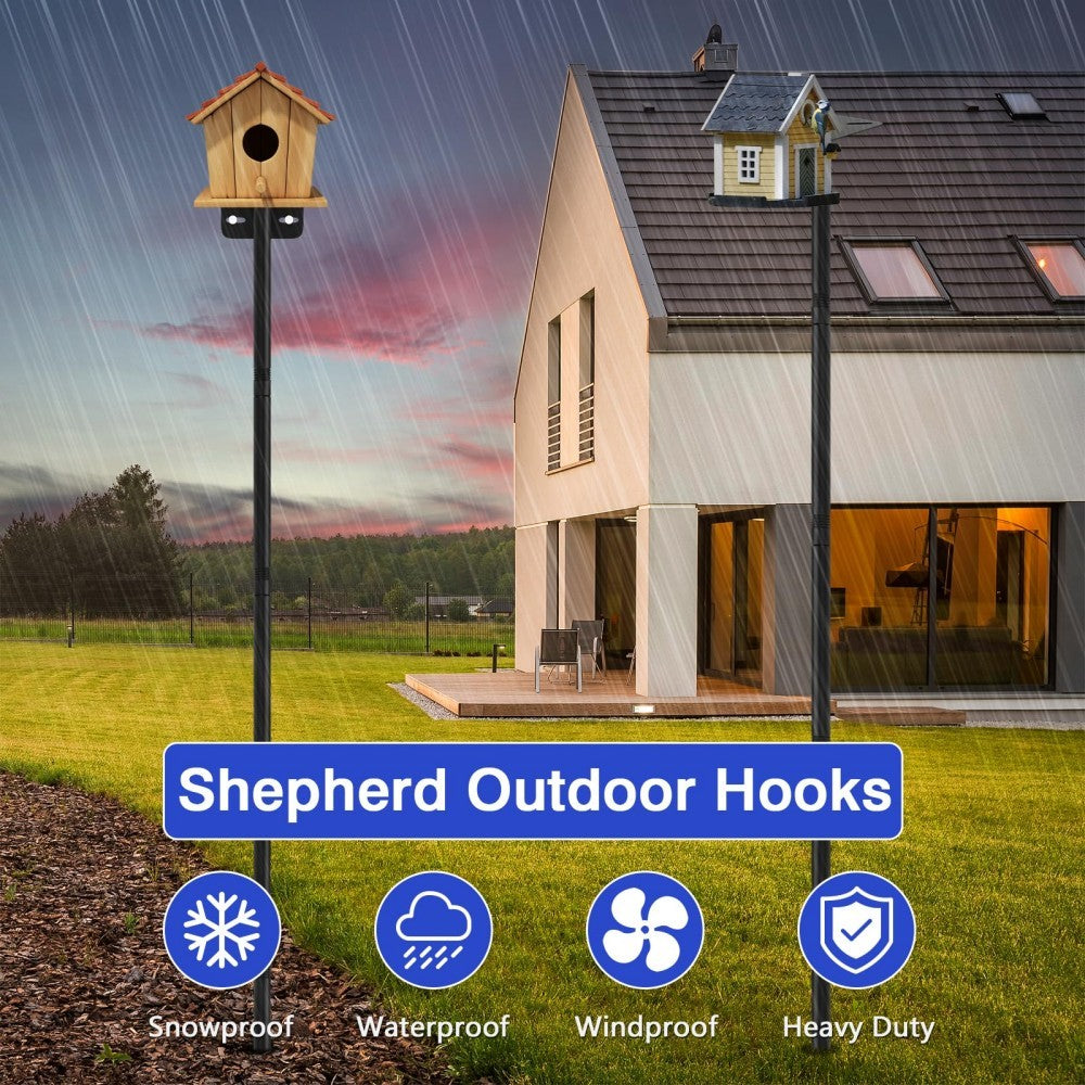80' Heavy-Duty Adjustable Bird Feeder Pole