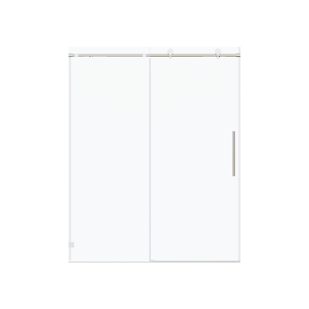 Frameless Single Sliding Soft-Close Shower Door 56-60" W x 74" H