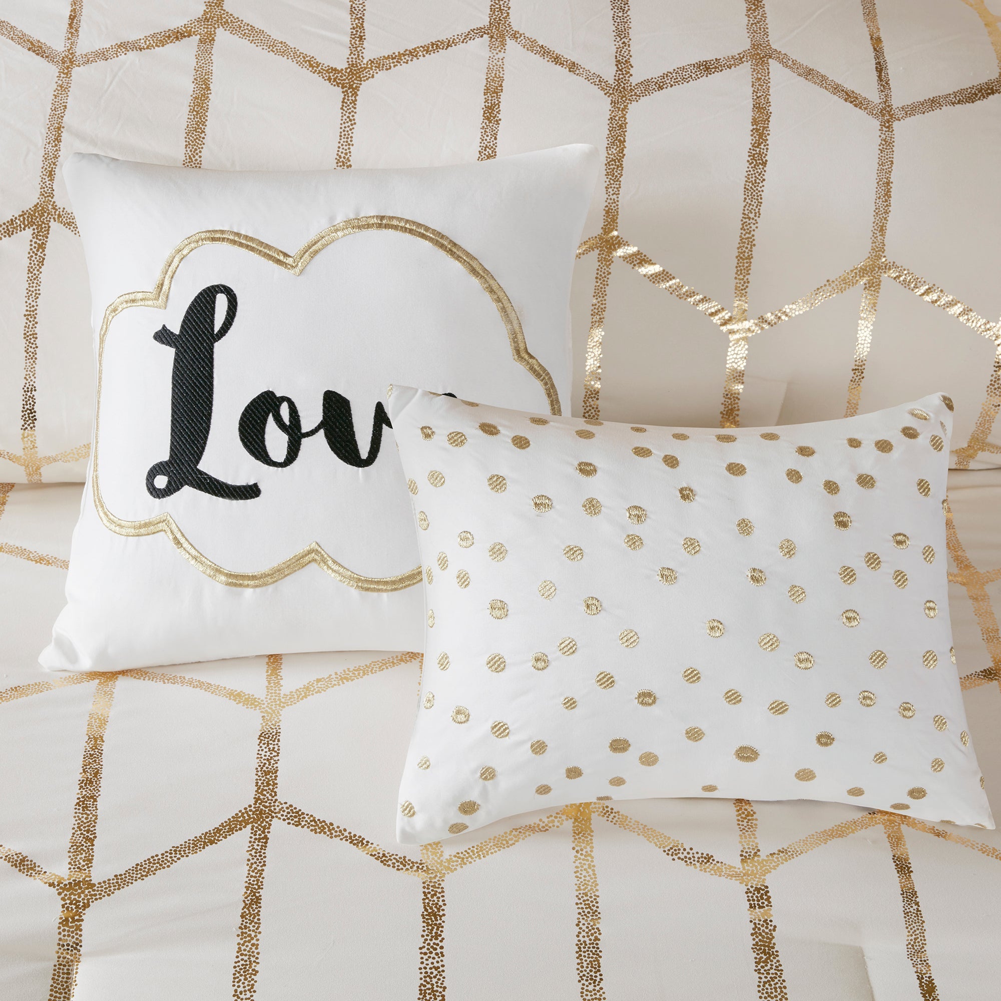 5-Piece King/Cal King 100% Polyester Brushed Printed Comforter Set
