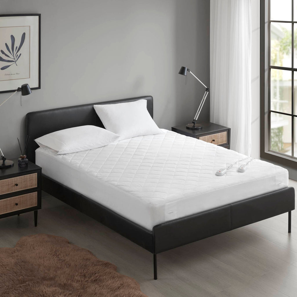 1 PCS Full Heated Mattress Pad White