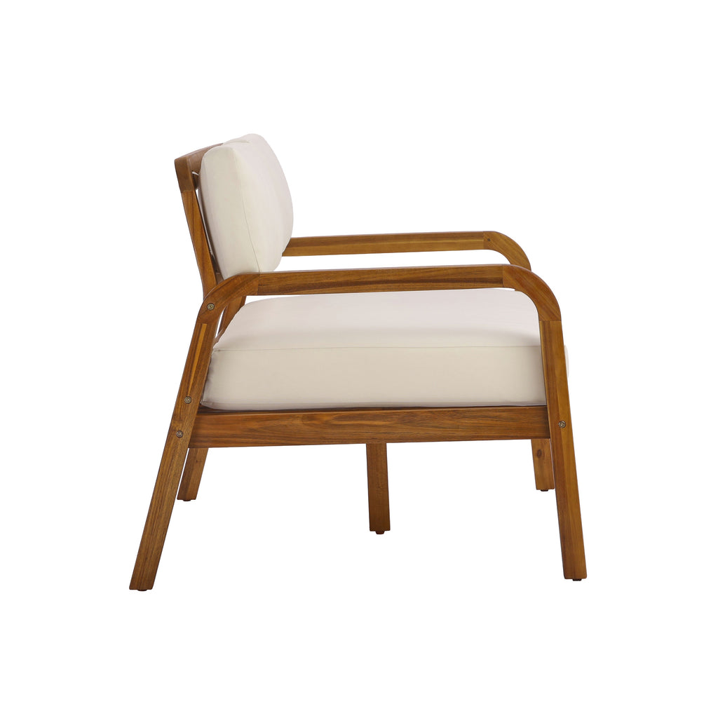 2-Piece Outdoor Sofa Set with Loveseat, Coffee Table & Cushions