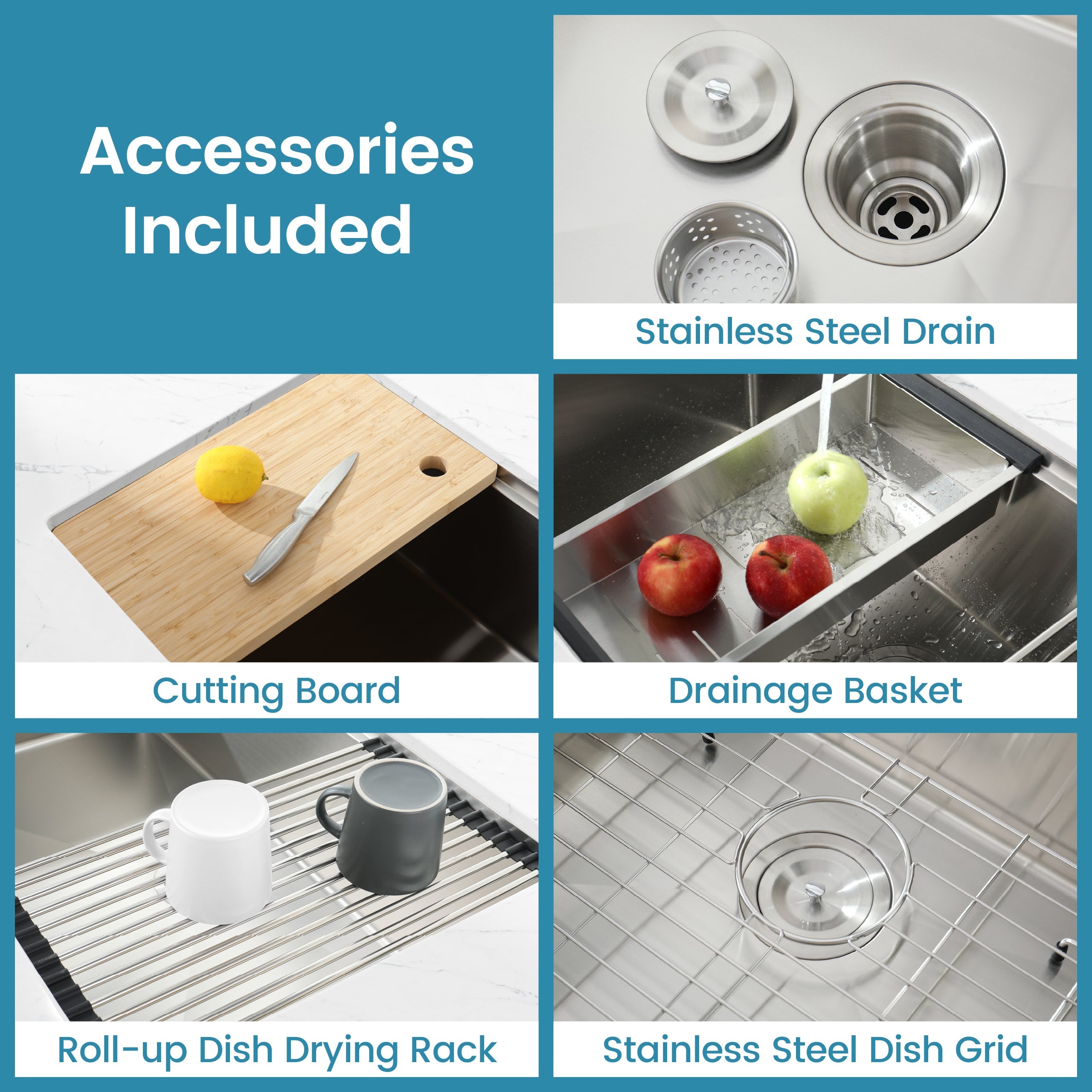 Stainless Steel Undermount Kitchen Sink 36x19 Single Bowl Brushed