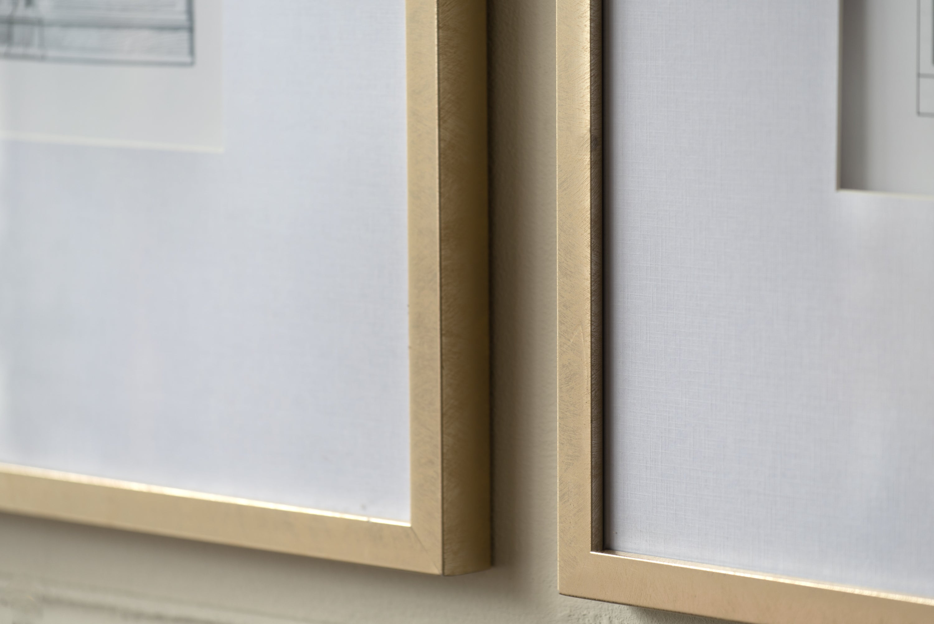 Fake Pencil Architectural Wall Art Decor 24" x 32" Set of 2