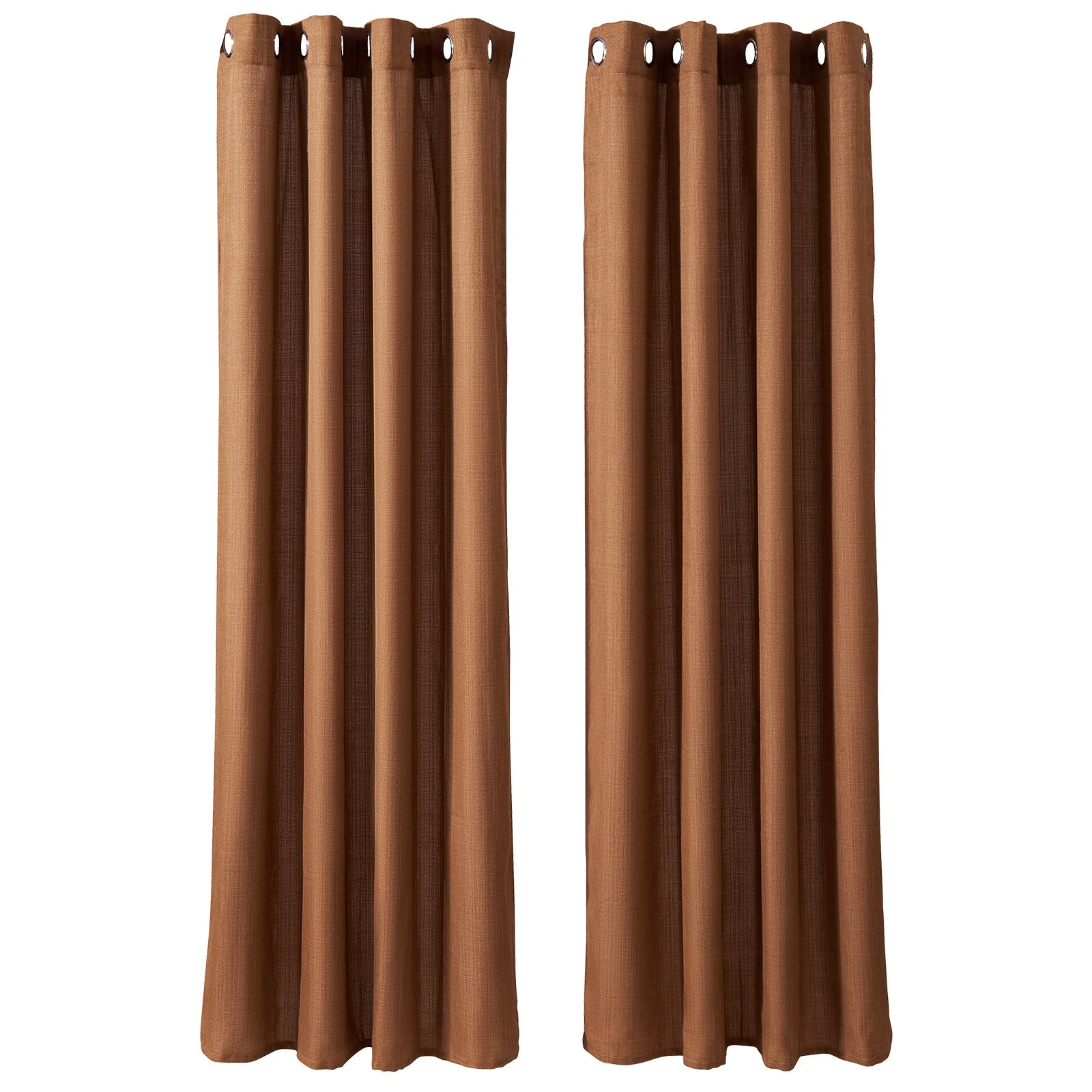 Natural Linen Curtains 52x84 2 Panel Grommet Light Filtering