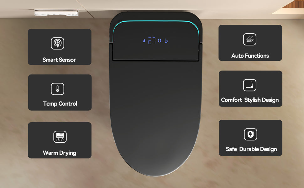 Unique Smart Toile,  One Piece Toilet with Bidet Built In,Intelligent Toilet ...