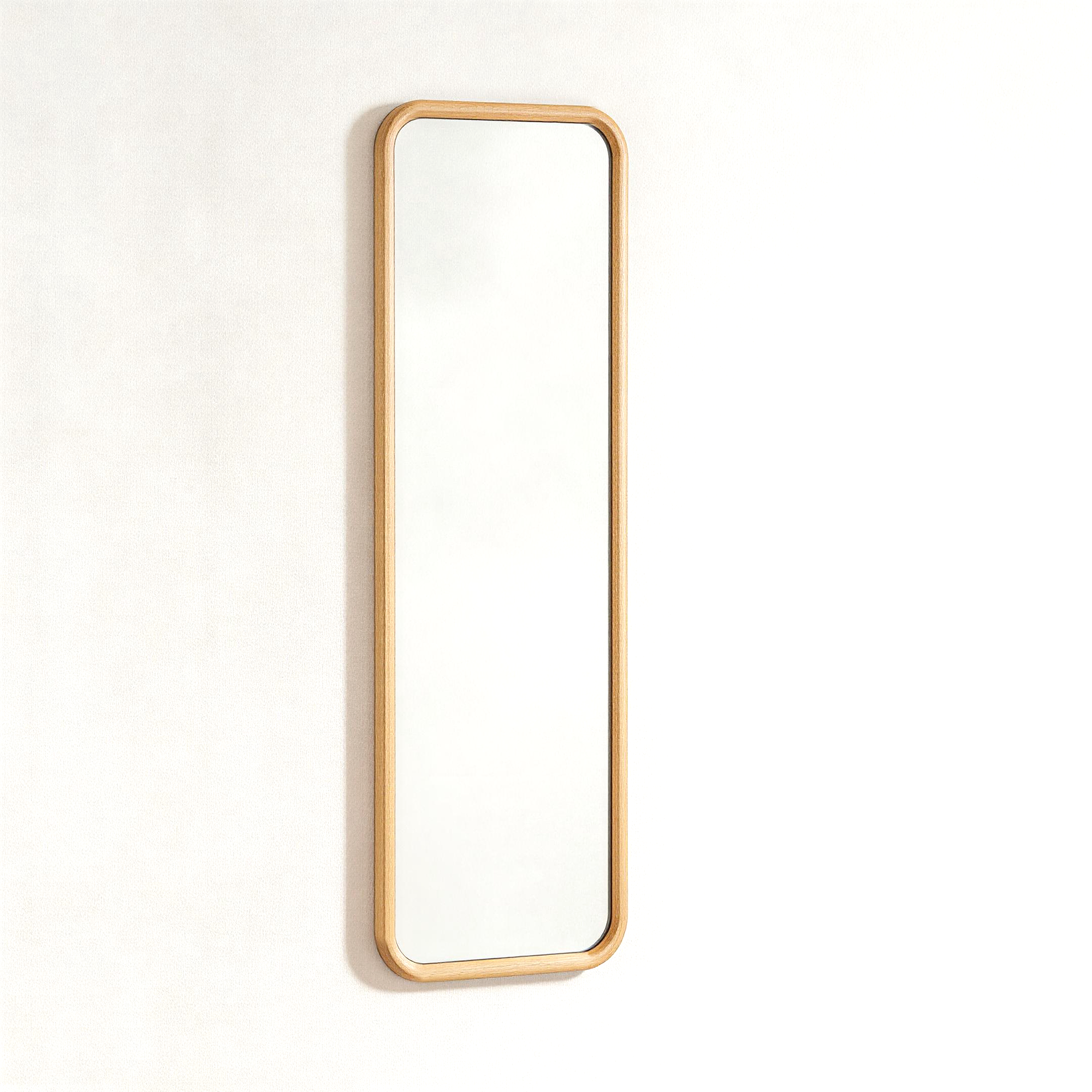 Beech Wood Full Length Floor Mirror with Stand