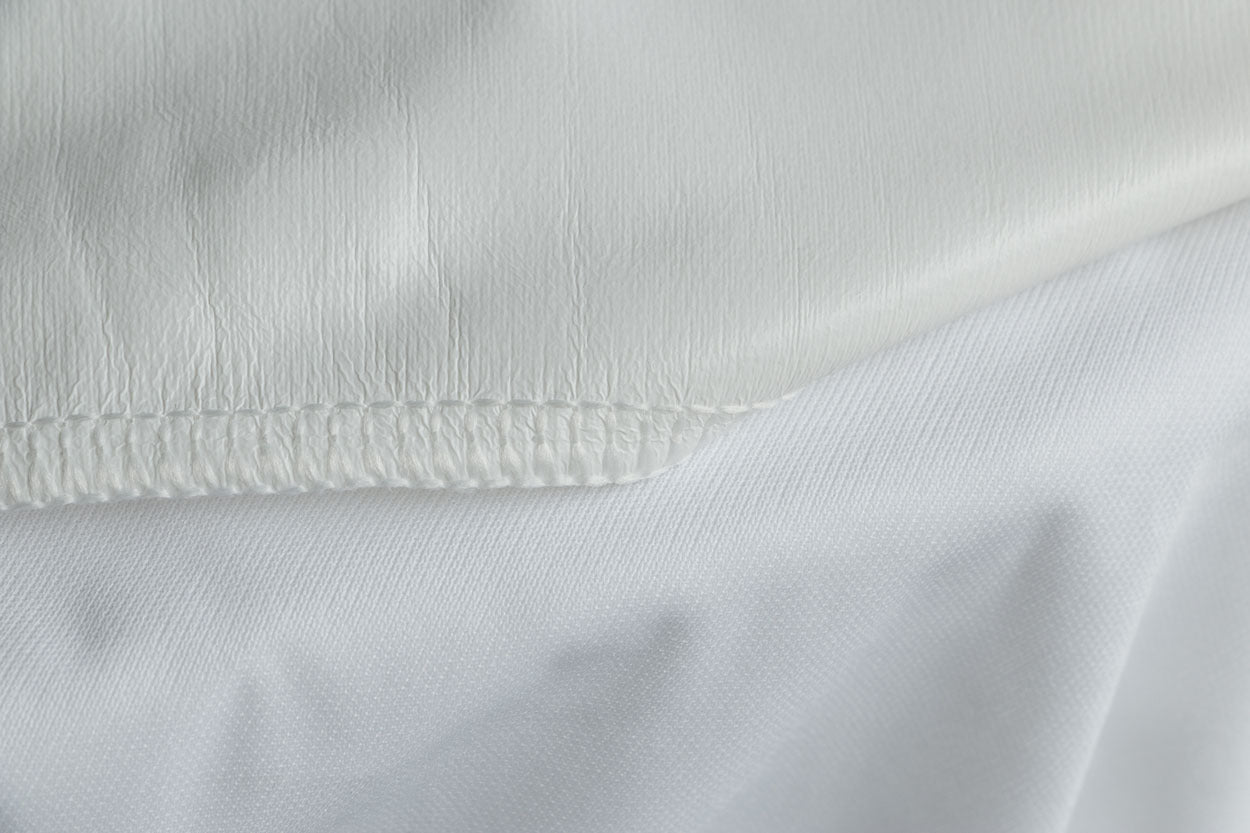 Waterproof Mattress Protector 75" x 54" Soft Wrinkle-Resistant White