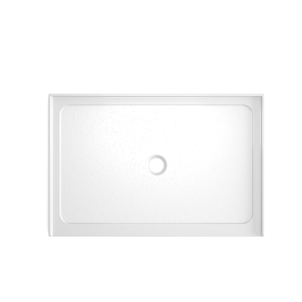 Gloss White Acrylic Shower Base 32" x 48" Center Drain