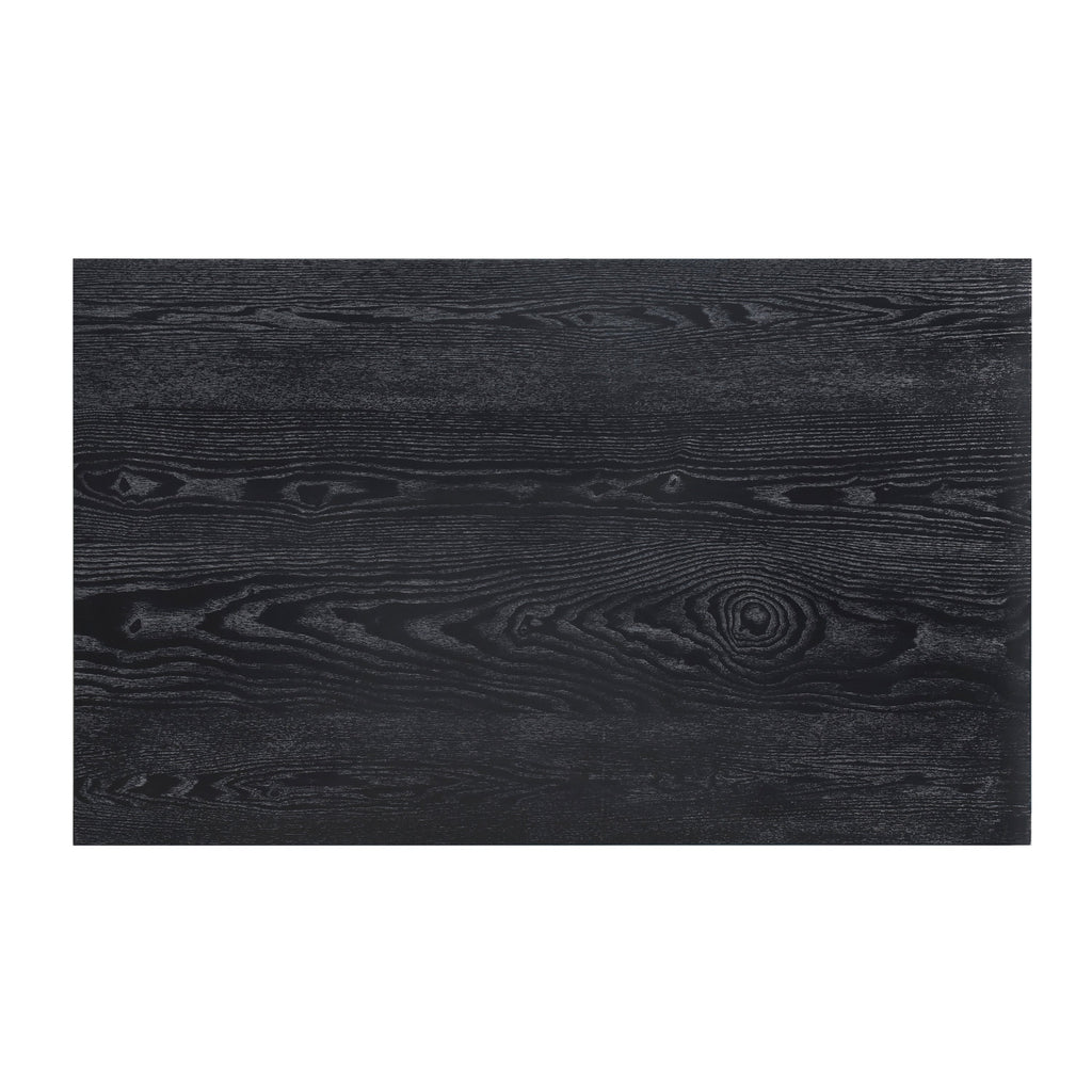 Black Modern Wooden Dining Table Casual Style