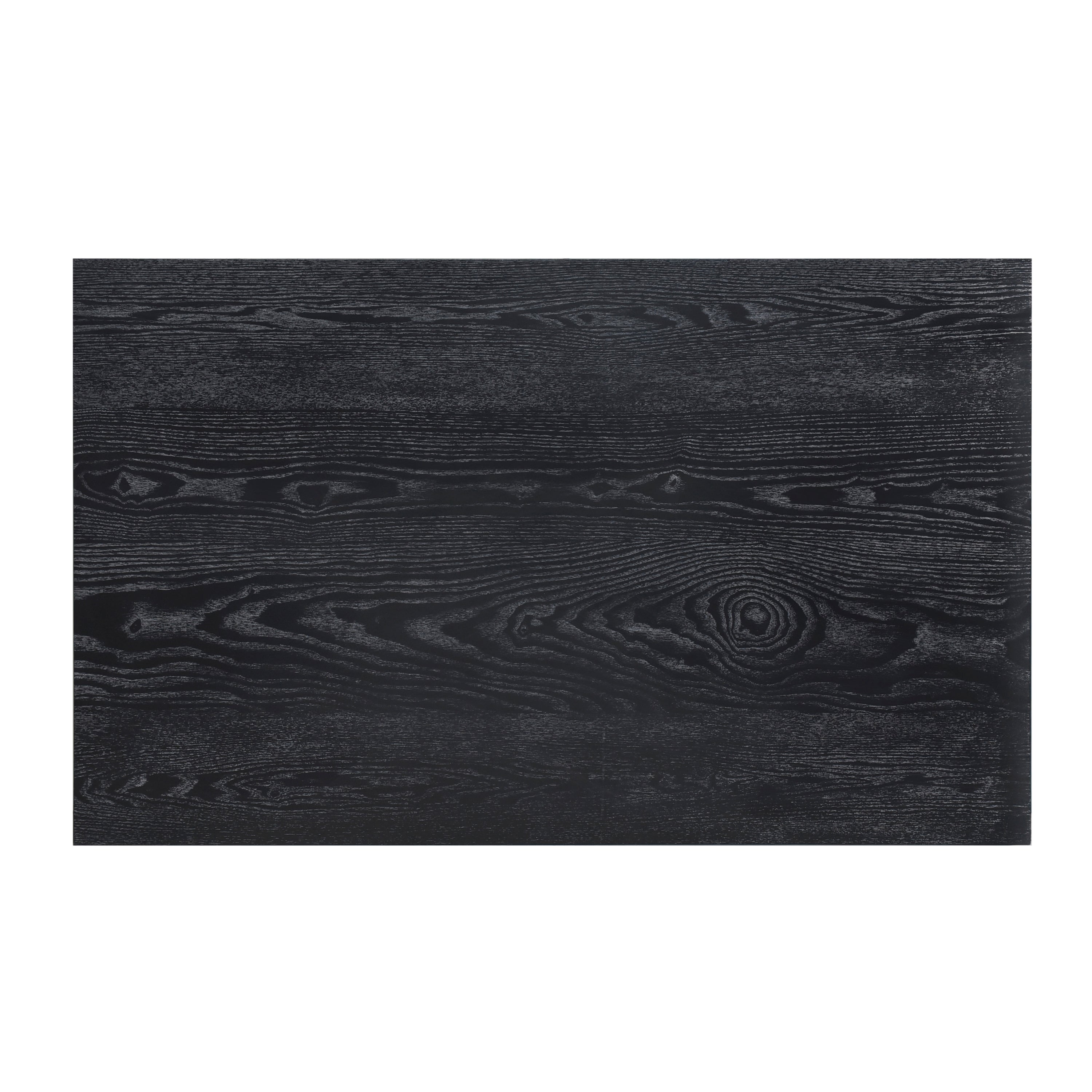 Black Modern Wooden Dining Table Casual Style