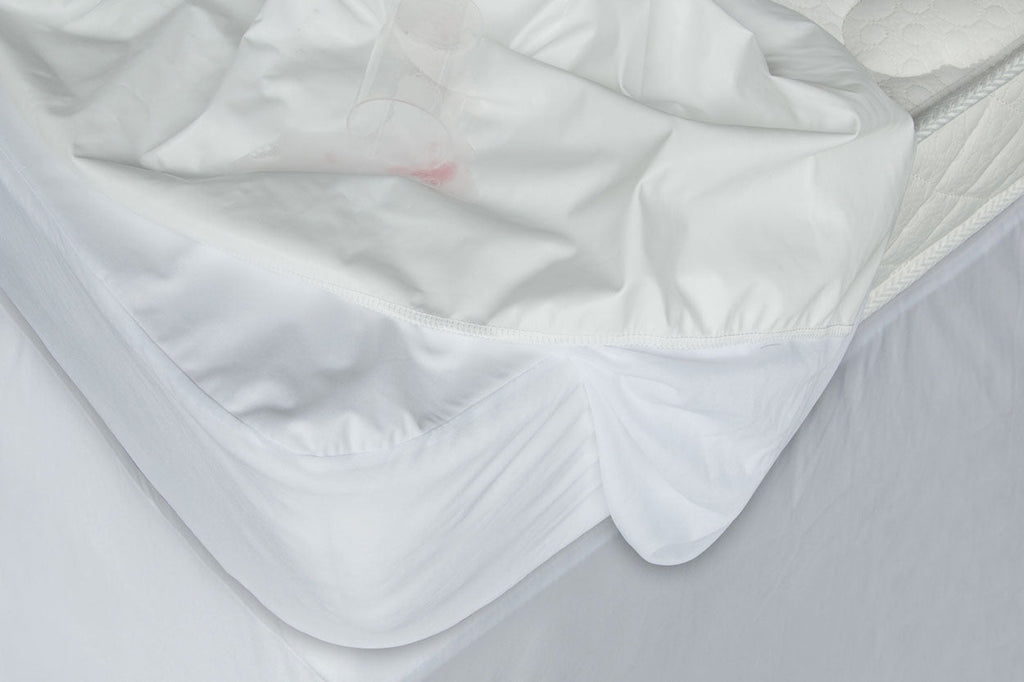 Waterproof Mattress Protector 75" x 54" Soft Wrinkle-Resistant White