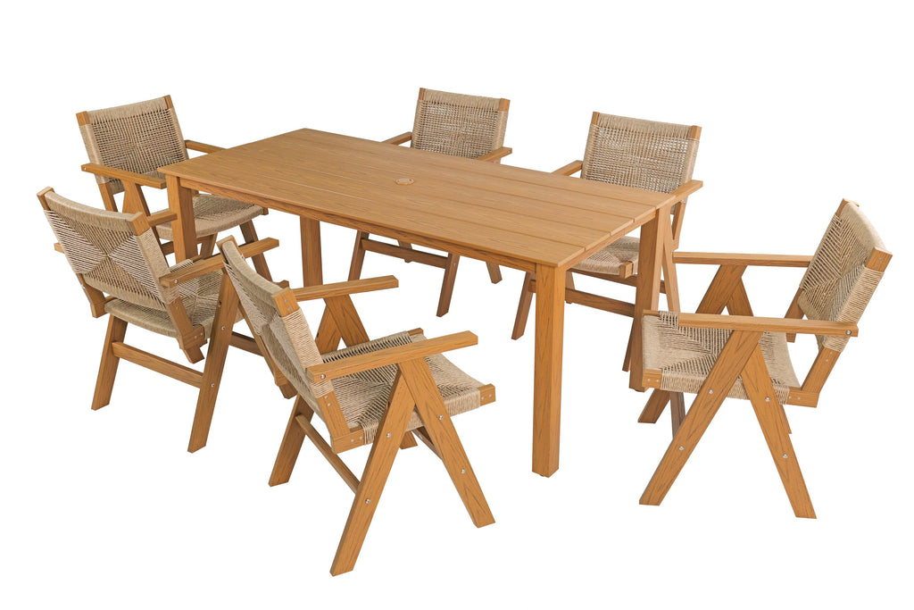 2 Piece HIPS Outdoor Dining Chair Set
