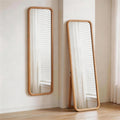 Beech Wood Full Length Floor Mirror with Stand