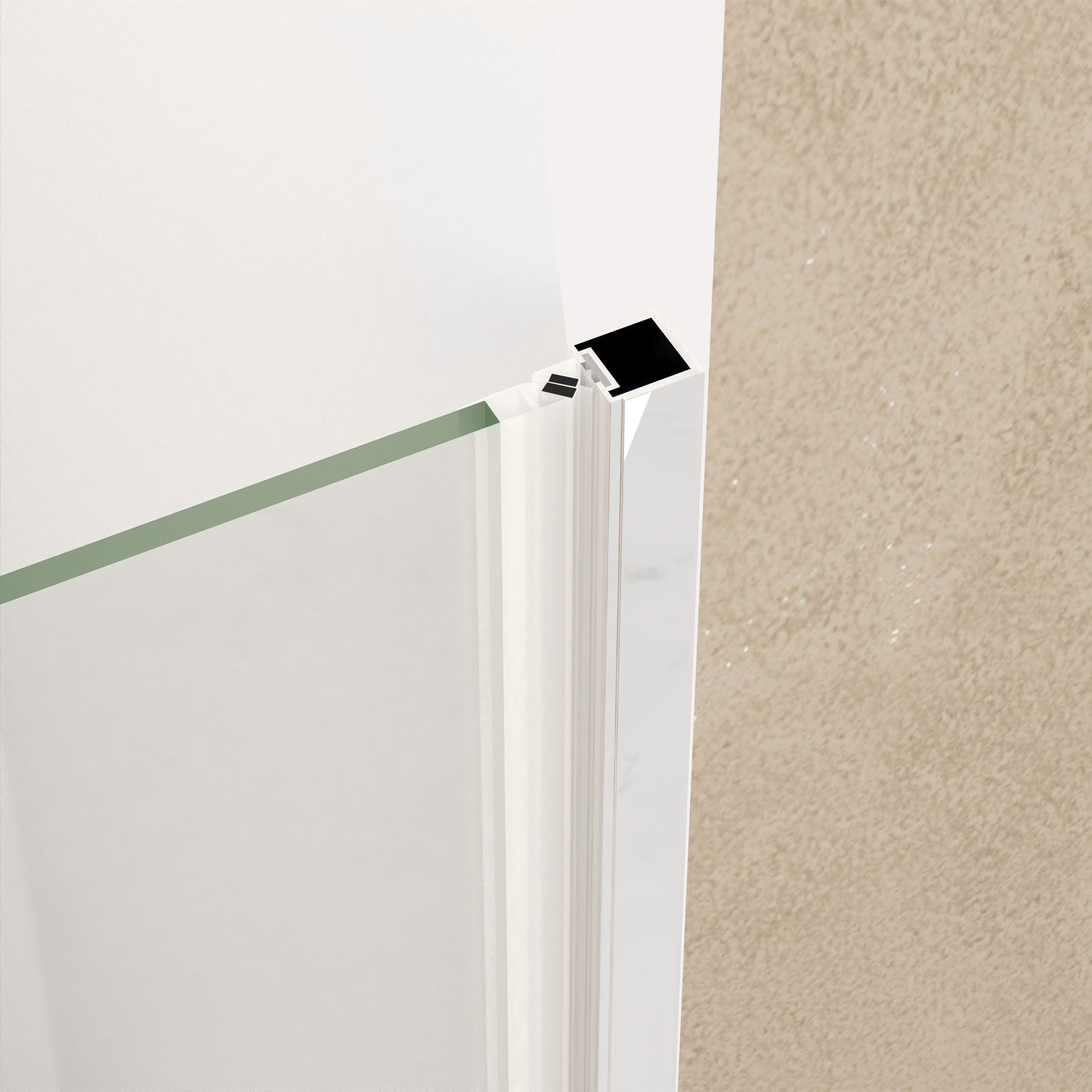 29-28" x 72" Bifold Shower Door Tempered Glass Chrome Frame