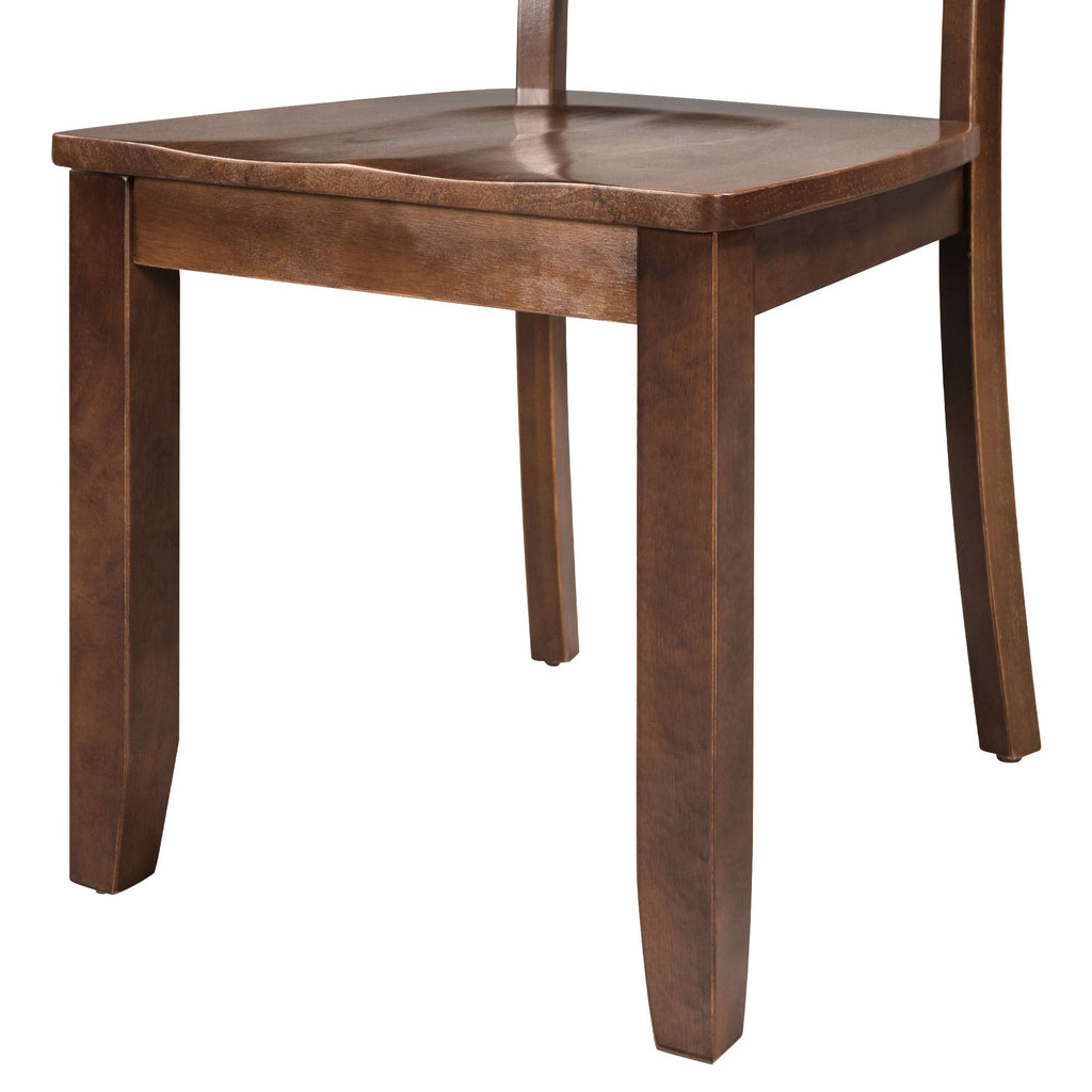 3-Piece Wood Drop Leaf Breakfast Nook Dining Table Set Walnut