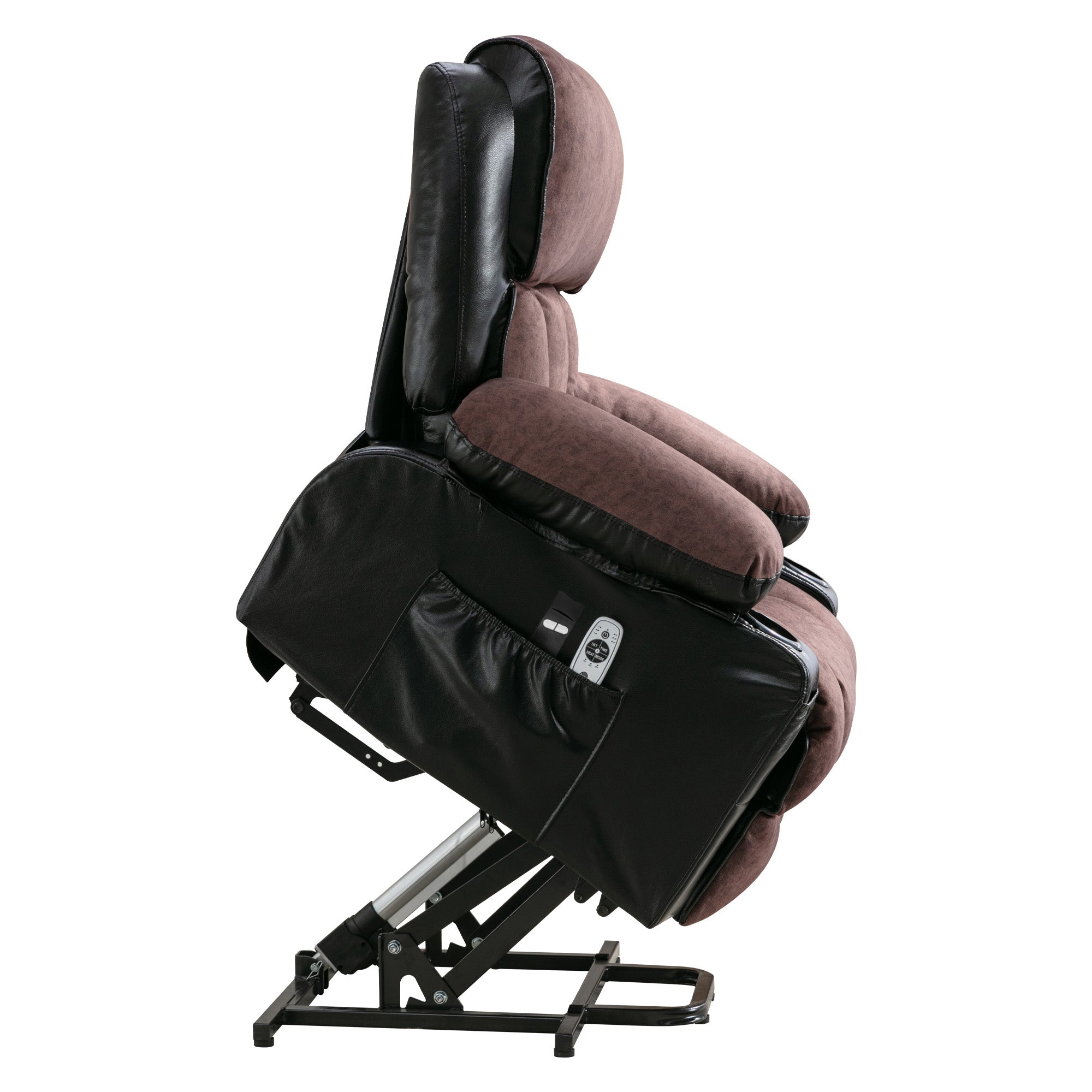Electric Lift Chair Massage Recliner Heating Vibration USB Black Brown