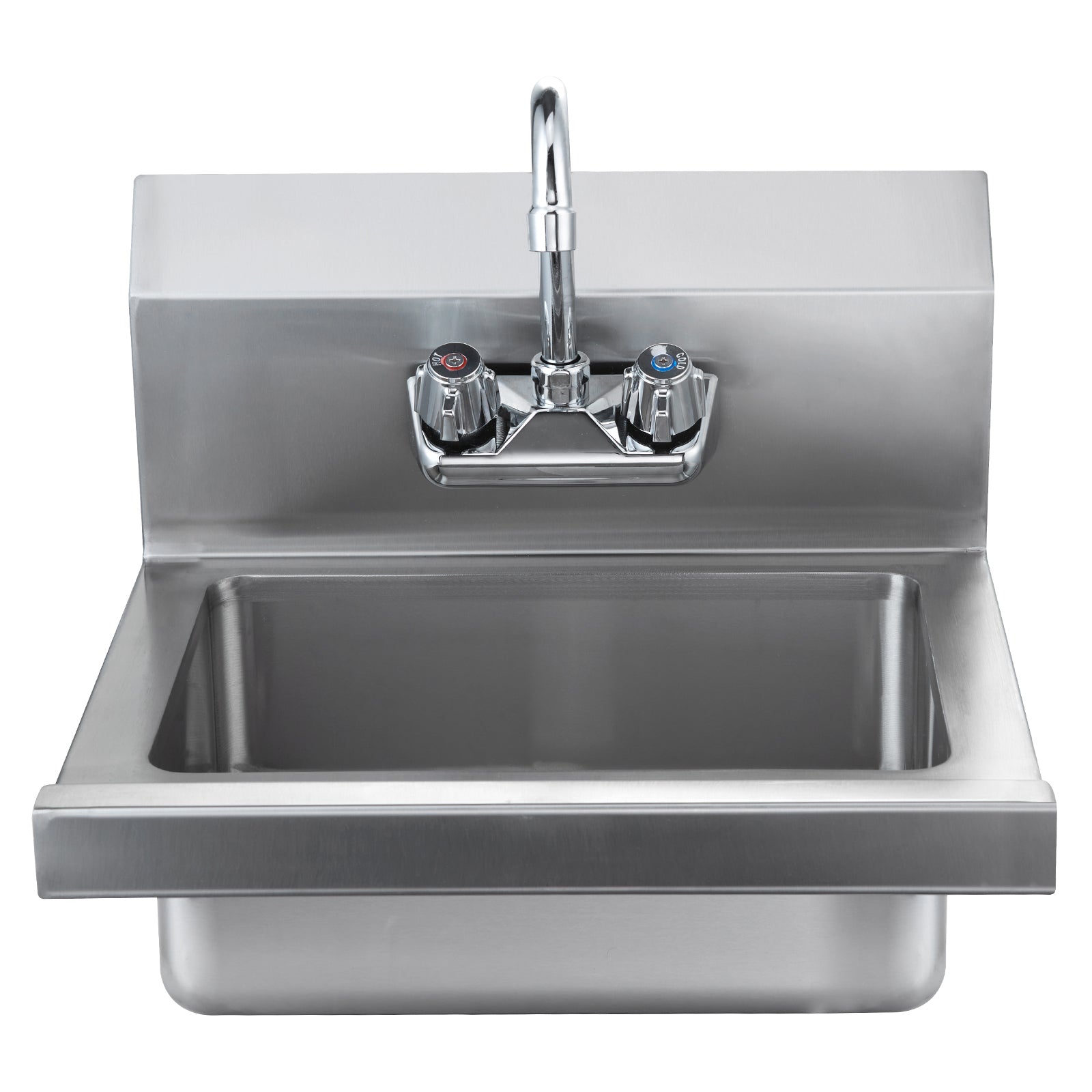 Stainless Steel Wall Mount Hand Sink 17 x 12.8