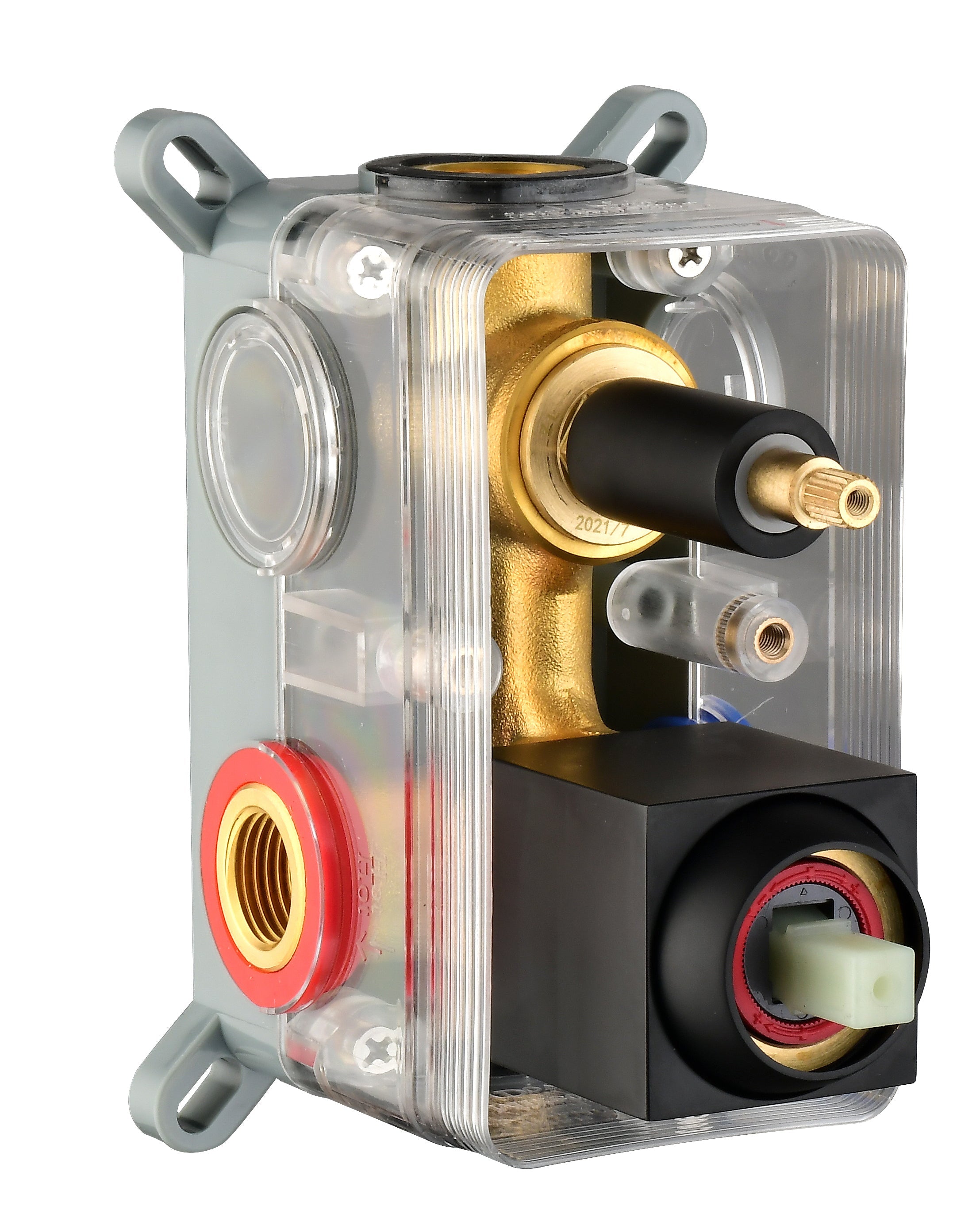 2 Way Solid Brass Shower Diverter Valve Mixer Rough-In Kit