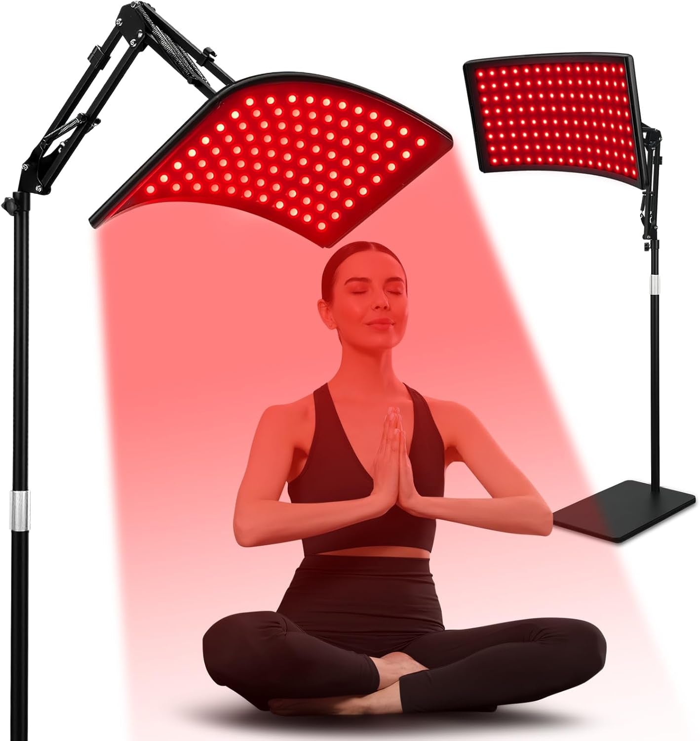 660nm Red Light Therapy Lamp with Stand Infrared Light Face Body