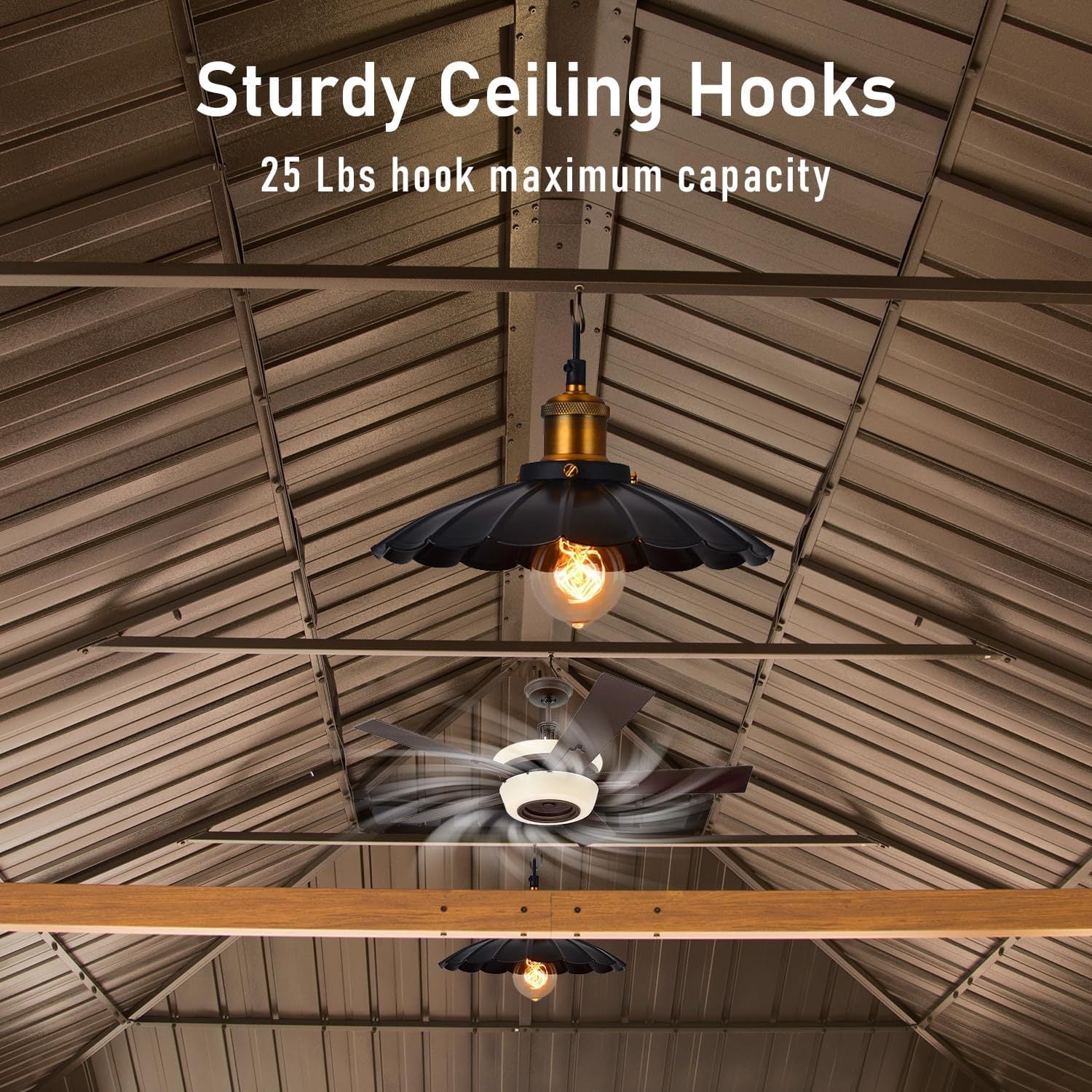 14x22 Ft Hardtop Gazebo Aluminum Frame Gutter System