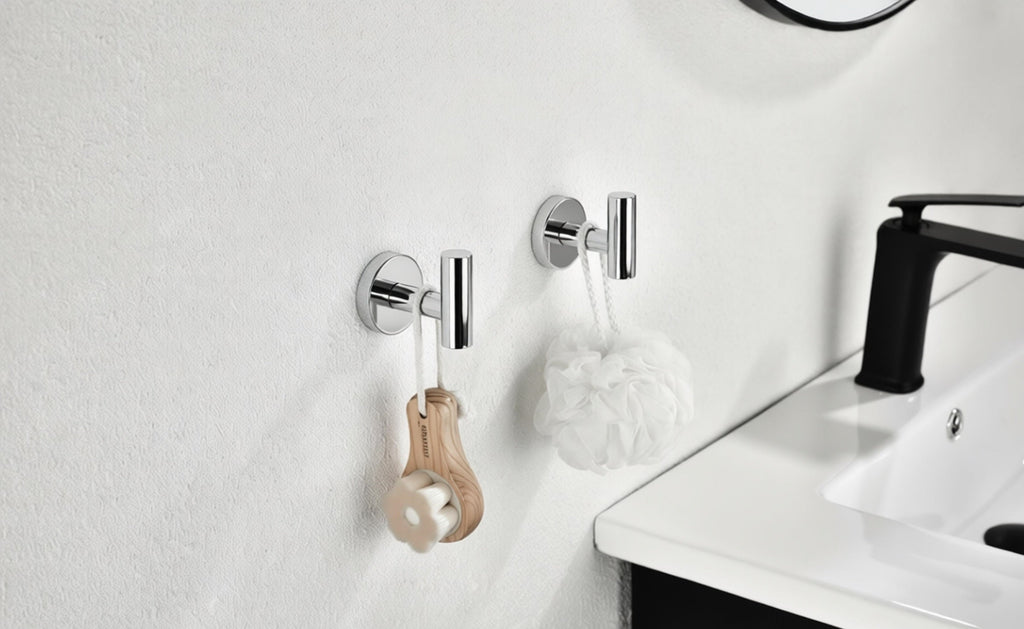 6 Piece Wall Mount Bathroom Towel Rack Set