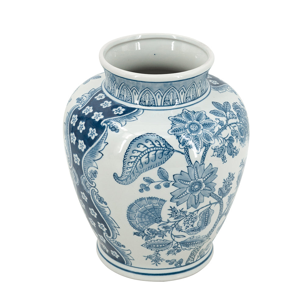 Blue and White Porcelain Flower Vase 9.1x11
