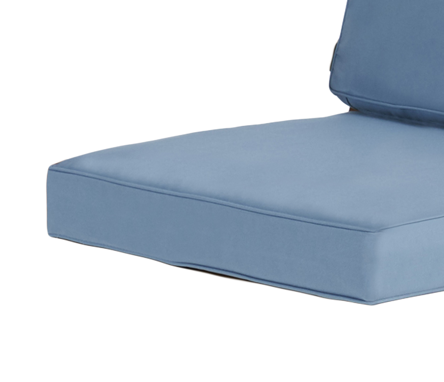 Club Chair Cushion Cover Blue Waterproof 22.75x23.5