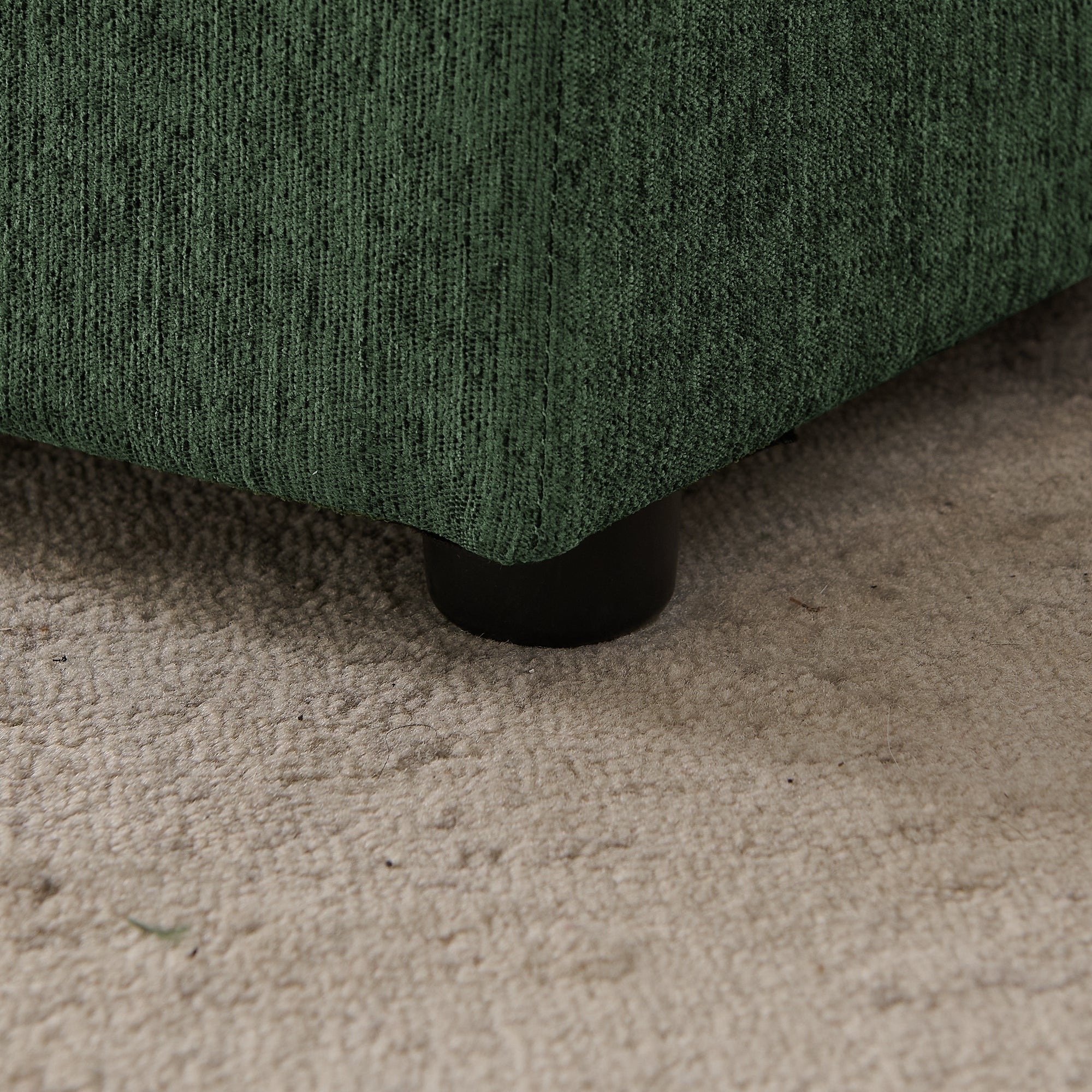 Medium/Large Dog Sofa Wave Backrest Linen Olive Green