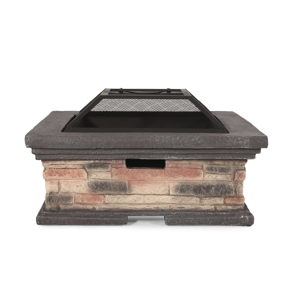 MGO 29" SQUARE WOOD BURNING FIRE PIT