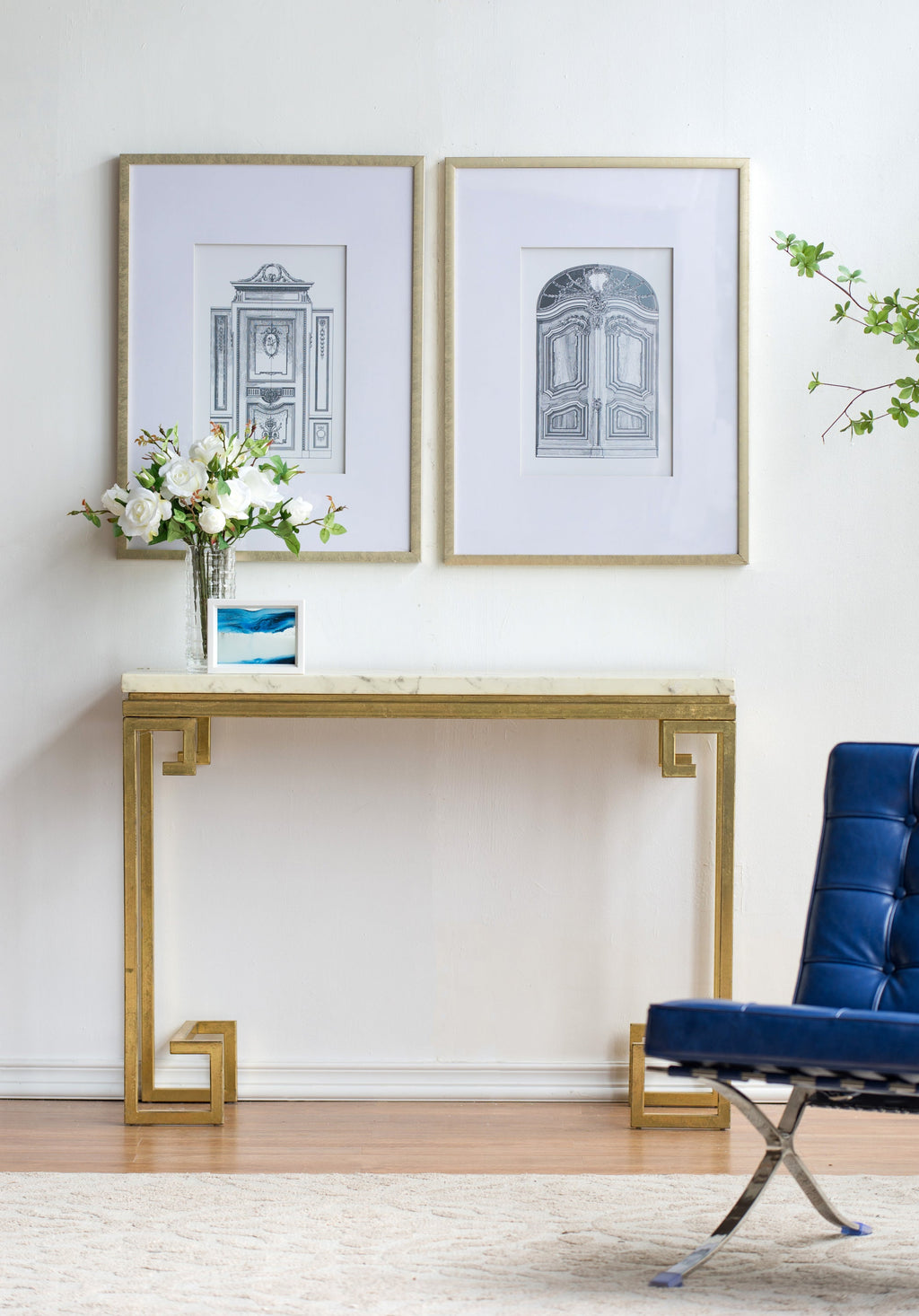 Fake Pencil Architectural Wall Art Decor 24" x 32" Set of 2