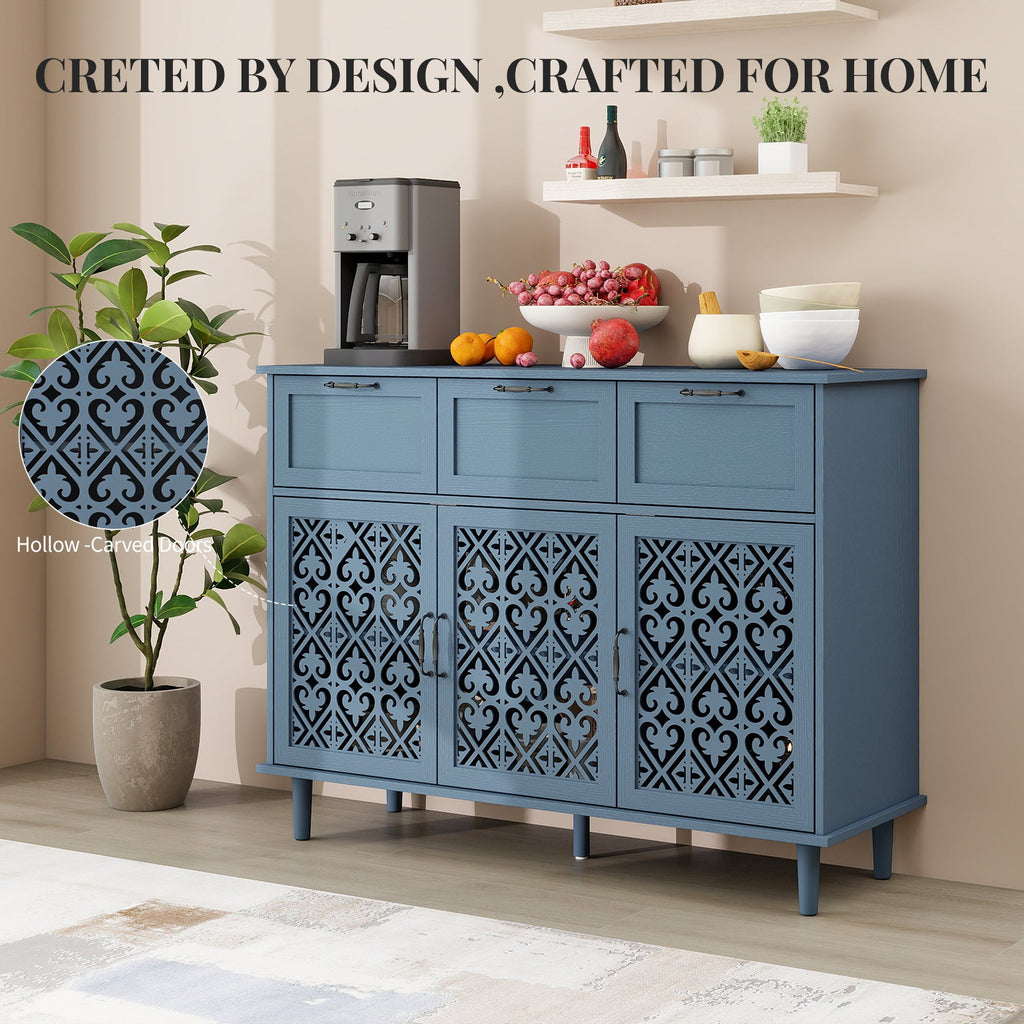 3 Door 3 Drawer Cabinet for Bedroom Living Room Study