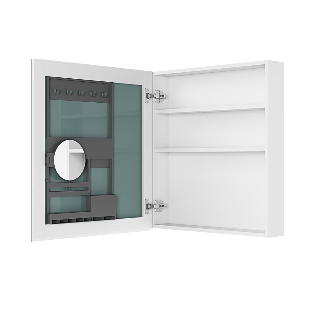 24" x 26" Frameless Beveled Mirror Medicine Cabinet Left Door