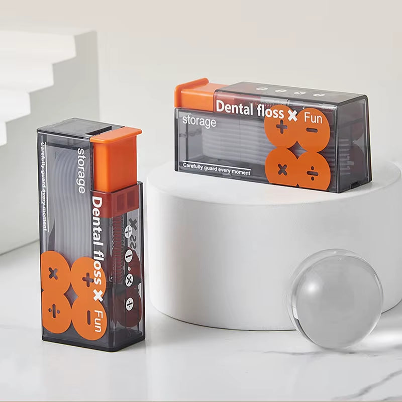 Automatic Dental Floss Dispenser Box Portable Oral Hygiene Floss Holder