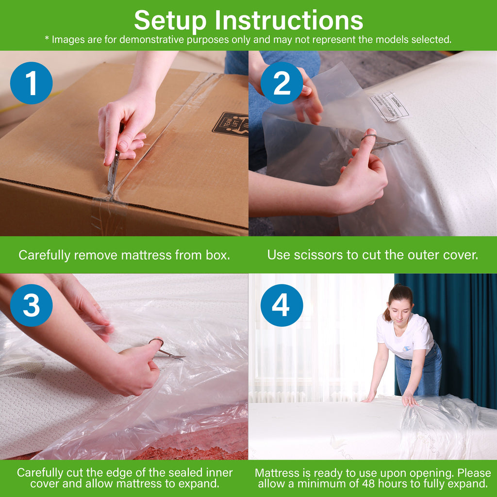 Visco Gel Memory Foam Mattress in a Box, Extra Firm