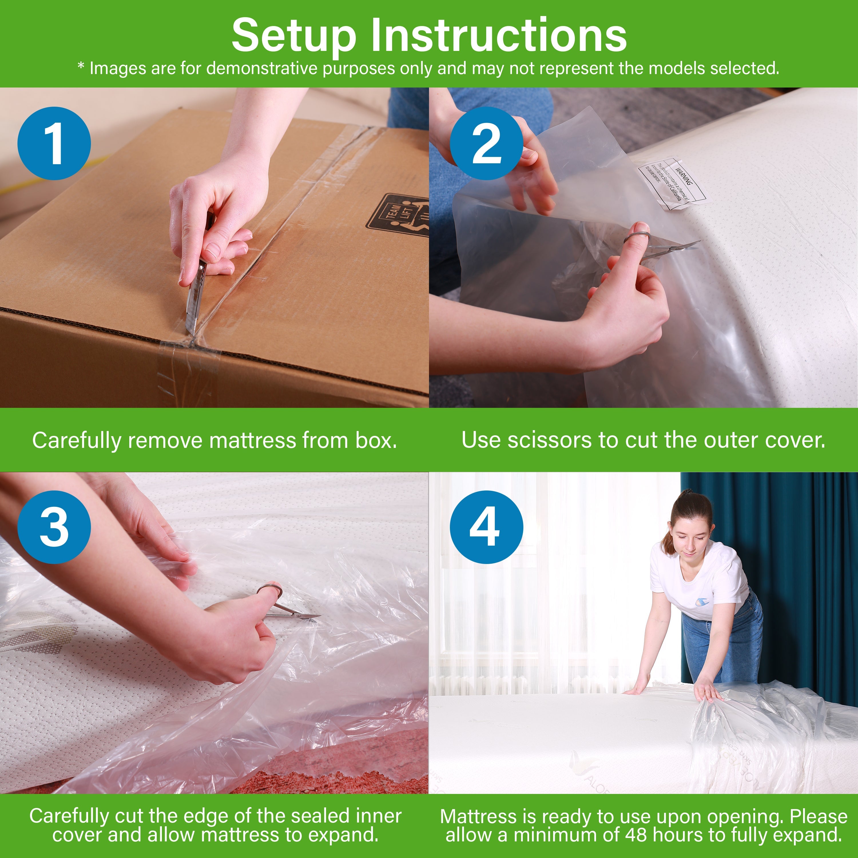 Visco Gel Memory Foam Mattress in a Box, Extra Firm