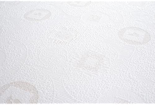 Queen Size Green Tea Memory Foam Mattress, White Polyester