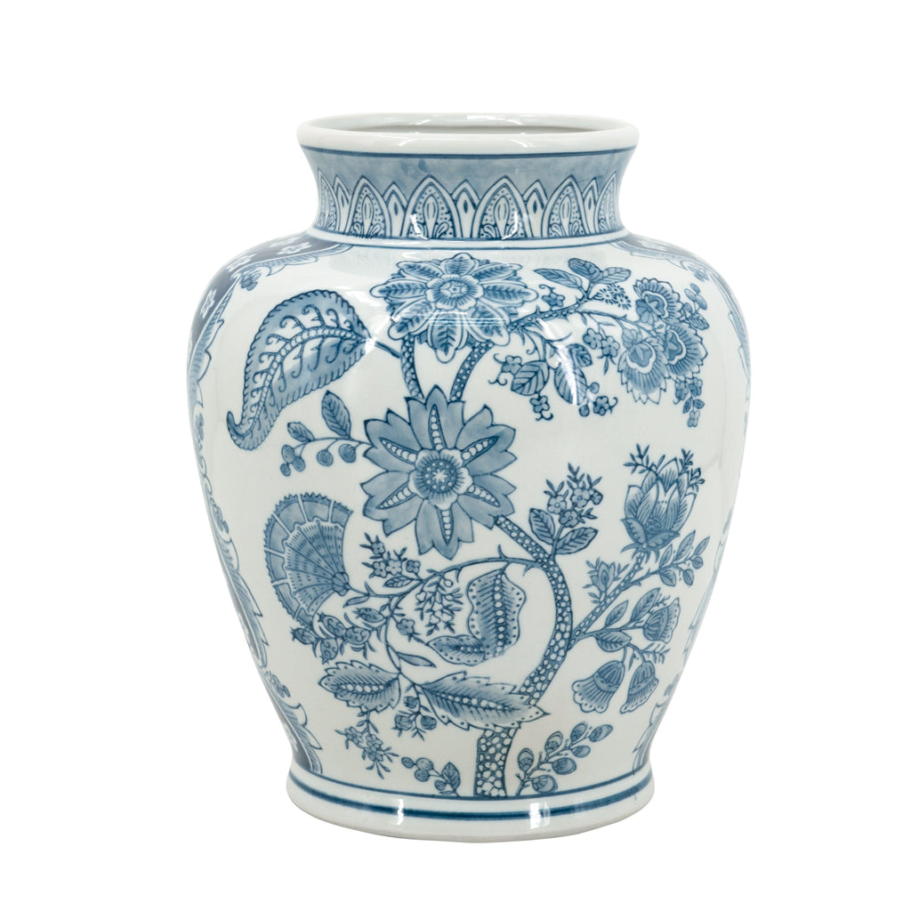Blue and White Porcelain Flower Vase 9.1x11